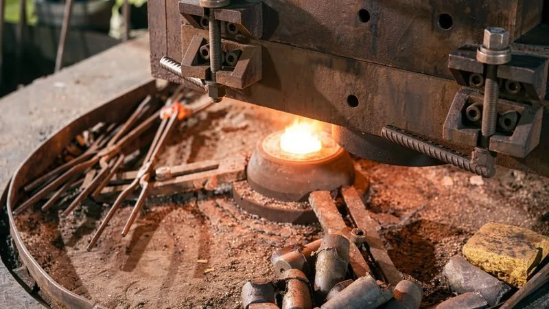 Anti-gravity sand casting production line at Ktech Casting